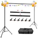 Hemmotop Photo Backdrop Stand, 10x7ft, Secure Straight Thread Connection