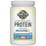 Garden of Life Protein Powder, Vegan Protein Powder, BCAA, Probiotics & Digestive Enzymes, Gluten & Lactose Free, Vanilla, 1.5 LB