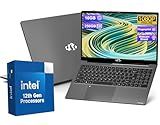 15.6-FHD-Laptop Student-Laptop, 16GB RAM 256GB SSD, Intel Pentium Quad-Core N100 Processor (Up to 3.4GHz) Backlit Keyboard Fingerprint WiFi 6 BT5.2 Business-Laptop, 2 Years Warranty Windows 11 Laptop