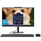 Lenovo AIO 24" FHD All-in-One Desktop Computer, Lifetime Office 365 for Web, Intel 4-Core Processor, 8GB DDR4 RAM, 512GB PCIe SSD, WiFi 6, Bluetooth 5.2, HDMI, Onyx Black, KB, Windows 11 Home