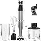 Turelar Immersion Blender Handheld Corded, 1100W 5 in 1 Hand Blender Set