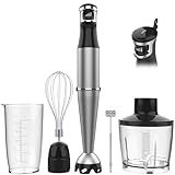 Turelar Immersion Blender Handheld Corded, 1100W 5 in 1 Hand Blender Set