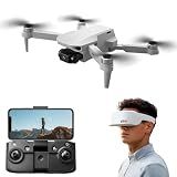FPV Drone With VR Glasses Remote Control, Brushless Motor Mini Drone with 1080P Camera for Adults, Auto Return, Follow Me, 2.4G Foldable RC Quadcopter for Beginners