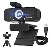 SZGIARUY 1080P HD Webcam for PC with Auto Focus & Noise Cancelling Mic - Plug and Play Computer Camera for Video Conferencing, Online Classes, Live Streaming - Ideal for Remote Workers/Students/Gamers