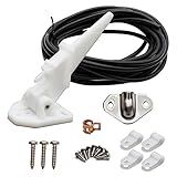 UOIENRT Marine Boat Speedometer Pitot Kit with 20 FT PVC Tubing Automatic Kick-up Tube Assembly Up to 80 MPH