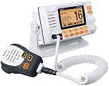 Uniden UM725GBT Marine VHF Radio, All USA, Canada, and Intl. Marine Channels, 1Watt/25Watt Transmit Power, Largest LCD Screen in Class, NOAA Weather Channels, Speaker Mic, GPS Built-in, and Bluetooth