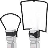 waka Flash Diffuser Reflector Kit - Bend Bounce Flash Diffuser Silver/White