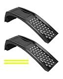 Garvee 8 Inch Lift Solid Steel Car Ramps, 8000 LBS, Heavy Duty Auto Truck Ramps for Oil Change and Car Repair Vehicle Service Ramps for Car Truck SUV Repair Maintenance, 2 Pack Black