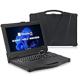 MUNBYN 15.6" Rugged Laptop Windows 11 Pro, Intel i5-1135G7, 16GB+512GB, Heavy Duty Laptop, Wi-Fi 6, 4G LTE Rugged Laptop Computer, 700Nit Outdoor Laptop, 6300+1750mAh Dual Battery, 2Y Protection(New)
