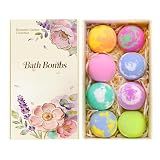 Bath Bomb Gift Set for Women, 8 Pcs Bath Bombs for Girls, Natural Bubble Bathbombs with Essential Oils, Self Care Gifts, Relaxation Spa Gift Basket,Birthday, Mothers Day Gifts for Mom, Wife,
