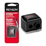 Revlon Universal Points Sharpener for Wooden & Plastic Makeup Pencils, Fits Small to Large Sizes, Easy to Clean, 1 Count