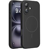 Miracase Silicone & Magnetic for iPhone 16 Case, Black