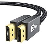 IVANKY VESA Certified DisplayPort Cable, 6.6ft DP Cable 1.2, [4K@60Hz, 2K@165Hz, 2K@144Hz], High Speed Gold-Plated Display Port to Display Port Cabl, for Gaming Monitor, Graphics Card, TV, PC, Laptop