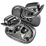 TRAUSI Wireless Earbuds, Bluetooth 5.4 Headphones, True Wireless Stereo Earphones with IPX7 Waterproof, Noise Cancelling Mic, Fast Charging and Comfort Fit Ear Buds for Sports/Workouts - Black