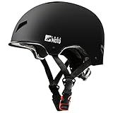 Skateboard Helmet for Adults - Adjustable Certified Safety Adults Helmet for Skateboarding Bike Bicycle Scooter Cycling Skate Skating Multisport Helmets for Women Men Boys Girls Kids Youth