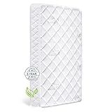 Letmxiu Premium Crib & Toddler Mattress,100% Knitted Fabric, Premium Fleece Surface-Hypoallergenic, 5" Thick Firm Soft Crib Mattress, Non-Toxic - Fits Standard Cribs & Toddler Beds