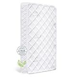 Letmxiu Premium Crib & Toddler Mattress,100% Knitted Fabric, Premium Fleece Surface-Hypoallergenic, 5" Thick Firm Soft Crib Mattress, Non-Toxic - Fits Standard Cribs & Toddler Beds