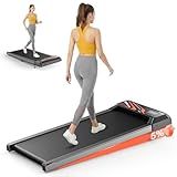 RJOP 2.5HP Walking Mat with Incline pad,Under Desk Treadmill, Walking Running Pad with Remote, 3 in 1 Low Noise Small Mini Portable Treadmill with Led Screen, 265lbs Capacity