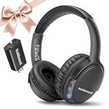 Holdsound Wireless Headphones for TV, BKM400 Over-Ear TV Headphones Wireless with Bluetooth USB Transmitter, Strong Compatibility, Up to 165 ft, No Delay and High Volume Output, 40 Hours Battery Life