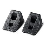 Amazon Basics Automotive Wheel Chocks, 2-Pack, Black
