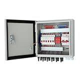 GXELZK Hardcover Solar Combiner Box with 6 Strings, 80 A Circuit Breakers. This pv Combiner Box is Suitable for Off-Grid Solar Power High-Power Version