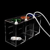 Aquarium Choice dosing Container dosing Liquid Container Storage Bucket Dosing Pump Reservoir Container with Three Separate Storage Rooms