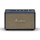 Marshall Acton III Bluetooth Home Speaker - Loud Stereo Sound with Bass and Treble Controls | Plug-in Powered | 3.5 mm Aux Input - Midnight Blue