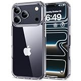 HOOMIL Case for iPhone 17 Pro Max 6.9-Inch, Anti-Yellowing, Drop Protection, Anti-Scratch Transparent Hard Back Phone Cover - Crystal Clear