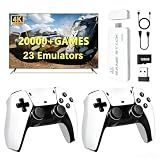 Plug & Play Retro Game Console | 128GB 20000+ Classic Games | 4K HDMI TV Gaming Stick | Dual Wireless Controllers | Handheld Retro Gaming Console for Family