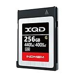 INDMEM XQD 256GB Memory Card, 5X Tough MLC XQD Flash Memory Card High Speed G Series| Max Read 440MB/s, Max Write 400MB/s