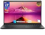 Dell 15 2026 DC15250 Touchscreen Laptop, Intel 10-Core i7-1355U, 15.6'' FHD Anti-Glare Display, 16 GB RAM, 1 TB SSD, FHD Webcam, Copilot AI, Wi-Fi 6, Win 11 Pro, for Business & Student, Carbon Black
