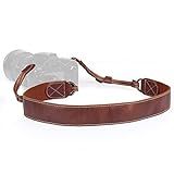 MegaGear SLR, DSLR Sierra Series Genuine Leather Camera Shoulder or Neck Strap