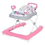Smart Steps Trend Plus 2-in-1 Activity Walker with Deluxe Removable Toys, Walk-Behind Bar, Adjustable Height and Flat Fold Frame for Storage, Ages 6 Months +, Orbits Pink