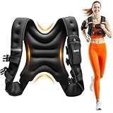 Renoj Weighted Vest for Women Men:10lb/12lb/16lb Weight Training Vest for Workout, Running, Walking, Exercise, Fitness, Weight Loss, Weight Lifting - With Reflective Strips and Storage Pocket