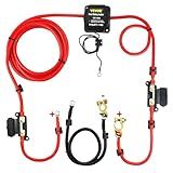 VEVOR Split Charge Relay Kit, 6mtr 12V, Automatic Dual Battery Isolator Kit with 140AMP Voltage Sense Relay VSR, Compatible with RV Marine Car Vehicle Truck Caravan Camper Yacht ATV UTV Boats Workshop