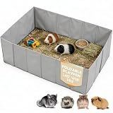 MEEXPAWS Small Animal Playpen, Portable Hamster Guinea Pig Cage for Travel