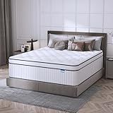 SUAYEA California King Mattress, 12 Inch Cal King Mattress in a Box, Medium Firm, Pocket Spring and Soft Foam, Excellent Motion Isolation, Strong Edge Support, Pressure & Pain Relief