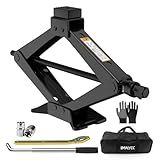 New Version Car Jack Kit Scissor Jack for Car 3 Ton 6614 lbs Spare Tire Changing Kit,Portable Tire Jack Repair Kit with Lug Wrench,Car Lifting Jack for Auto/SUV/MPV