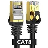 Dacrown Cat 8 Ethernet Cable 50FT, 40Gbps 2000MHz High-Speed Network Cable