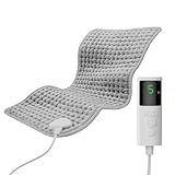 GYENNO Heating Pad for Back, Neck, Shoulders & Period Cramps, 9 Heat Settings, Auto Shut-Off, Rapid Heating, 12''24'', Velvet-Like Fabric, Moonlit Velvet