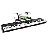 Alesis Recital - 88 Key Digital Piano Keyboard with Semi-Weighted Keys, 2x20W Speakers, 5 Voices, Split, Layer and Lesson Mode, FX and Piano Lessons