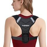 Posture Corrector for Women and Men, Adjustable Back Brace for Spine Alignment & Shoulder Support, Comfortable & Breathable Clavicle Straightener, Supports Better Posture & Reduces Upper Back Discomfort (Large)