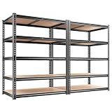 REIBII 2 Pack Garage Shelving, 2400LBS Each,Heavy Duty Storage Shelves