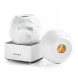 Wisedry 2 Hours Fast Rechargeable Mini Dehumidifier - Wireless Gun Safe Dehumidifier, Auto-Shutoff, Indicator Function (2 Dehumidifiers, White)