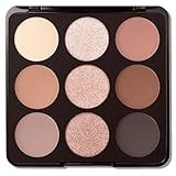 Erinde 9 Colors Nude Eyeshadow Palette, Warm Brown Neutral Eye Shadow Makeup Palette with Mirror, Highly Pigmented Matte Shimmer & Glitter Eyeshadow Long Lasting Blendable for Daily Natural Look
