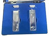 UV Quartz Cuvettes for Spectrophotometer Standard Quartz Cells (Set of 2 Pcs) (Optical Windows: 2; Spectral Range: 190-2500 nm; Pathlength: 10 mm; Volume: 3.5 ml; A Non-Sealing PTFE Cover)