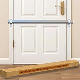 Stainless Steel Door Security Bar 38" (Door Barricade) Anti Door Break in, Security Door Safety Lock Bar from Inside, Fits Doors 33"-36" Wide.