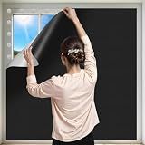 Black Out Window Cover Portable Blacout Curtains for Bedroom Guard Blinds