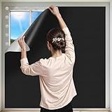 100% Black Out Window Cover Portable Blackout Shades Adhesive Thermal Blackout Blinds No Drill Guard Blind for Window Shades Temporary Room Home 40" x 57" Darkening Shades for Skylight RV Dorm