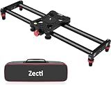 Zecti Camera Slider 16"/40 cm Adjustable Carbon Fiber Camera Dolly Track